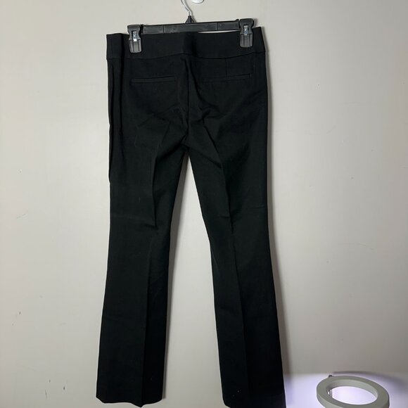 EUC Womens Ann Taylor Petite Signature Black Slacks Pants Trousers 2P Boot Cut - Picture 2 of 5